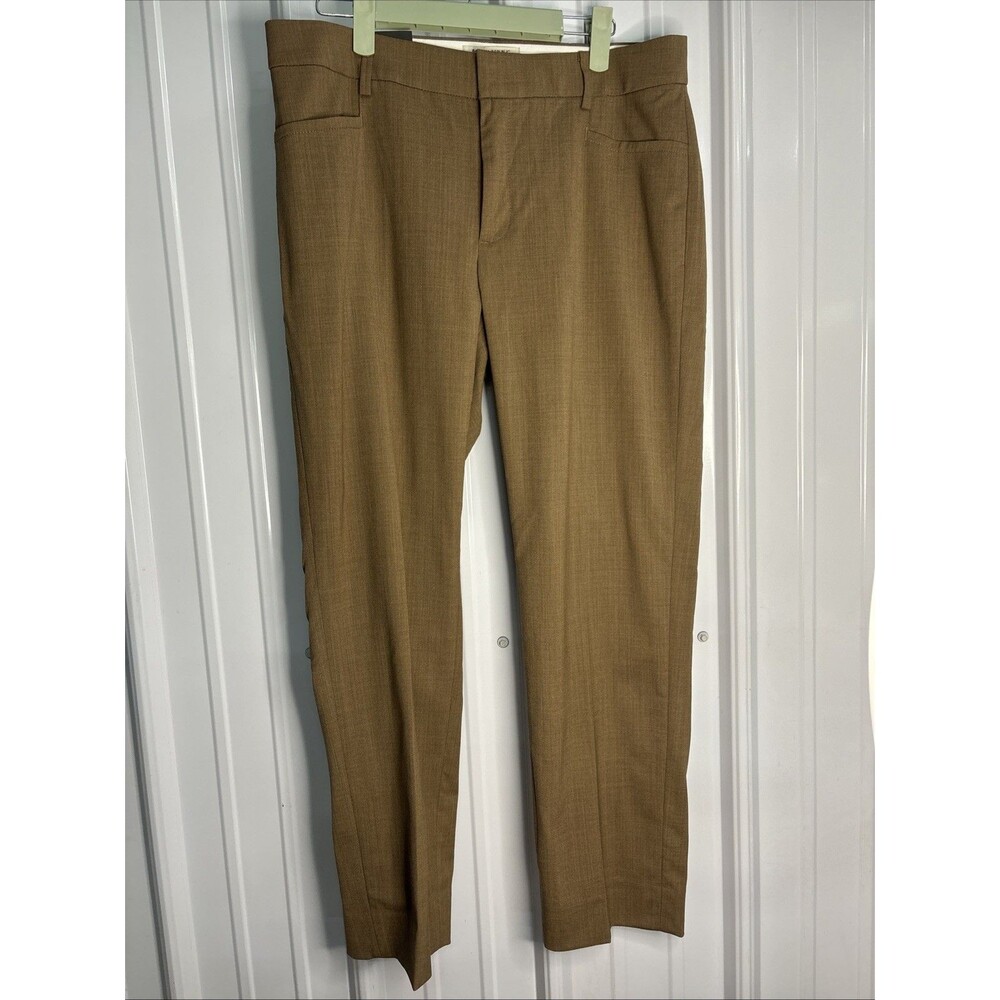 Banana Republic Womens Slim Straight Ankle Dress Pants Brown Size 8 NWT